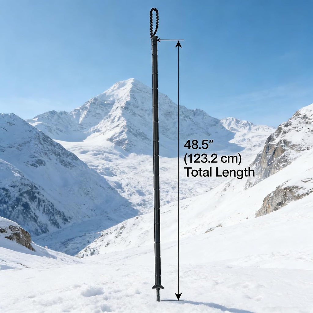 Trekking Pole Tactical Walking Stick,Survival Hiking Pole(7-Section)