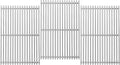 18.7" Cooking Grates for Weber Genesis GS4 Genesis II E-410, E-415, E-435, Genesis II LX E-440 Series Gas Grills, Heavy Duty Stainless Steel Grill Grates for Weber 66089 66097