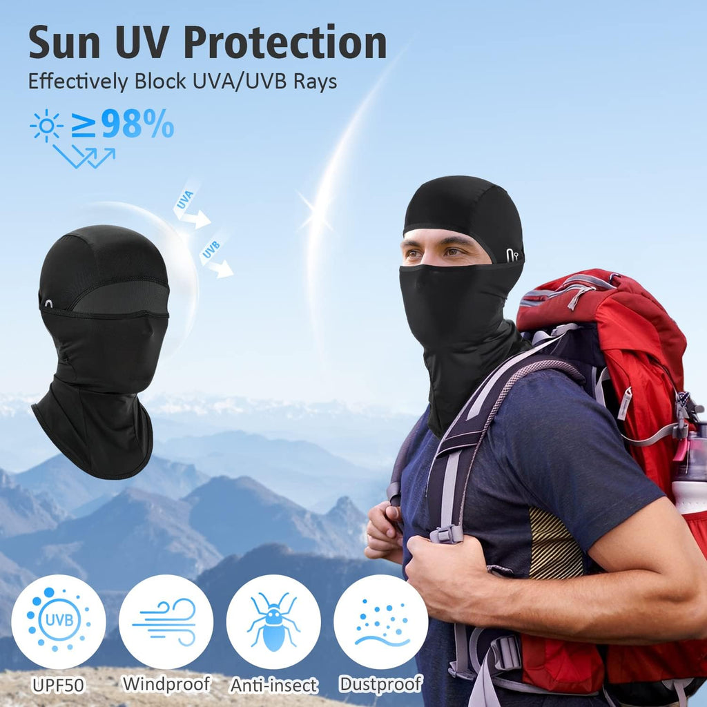 LUOLIIL VOE Cooling UV Balaclava Face Mask,Summer Ice Silk for Motorcycle