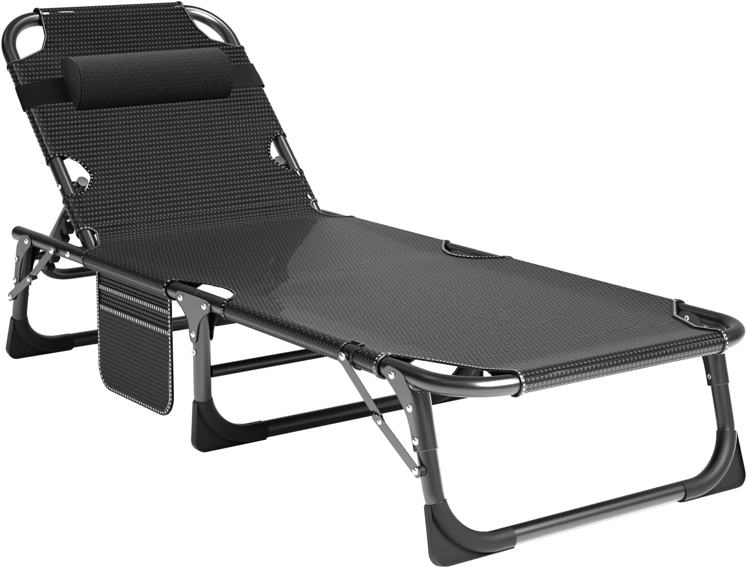 LILYPELLE Portable Folding Camping Cot with Mattress and Pillow for Adults