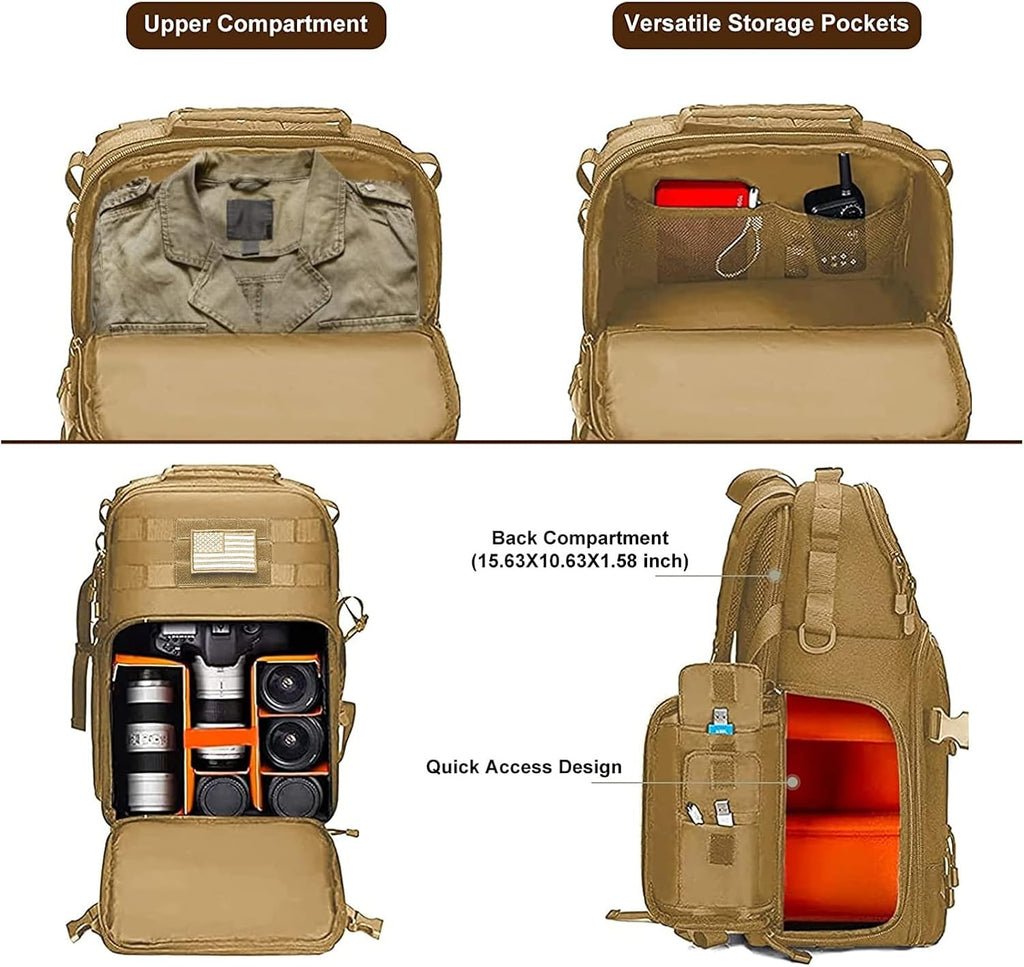 MOSISO Camera Backpack, DSLR/SLR/Mirrorless Tactical Camera Bag Case