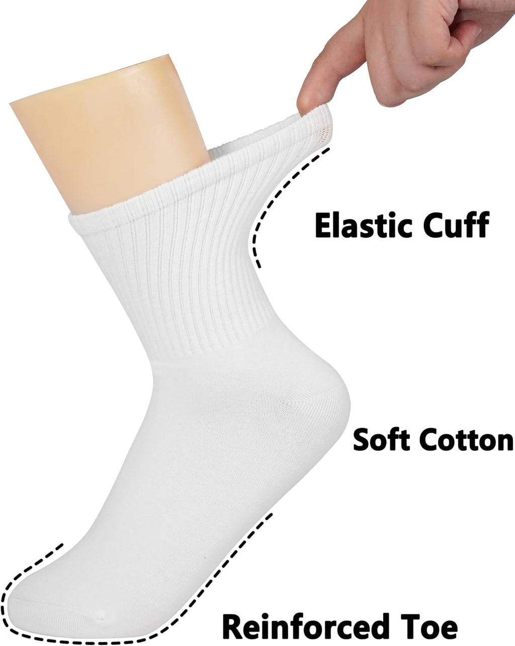 BomKinta Women Calf Socks Athletic Crew Sock