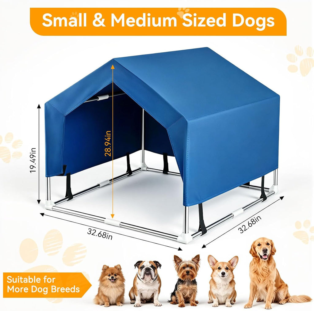 Dog Tent for Outside, Dog Shade for Medium Dogs, Pet Shelter for Indoor