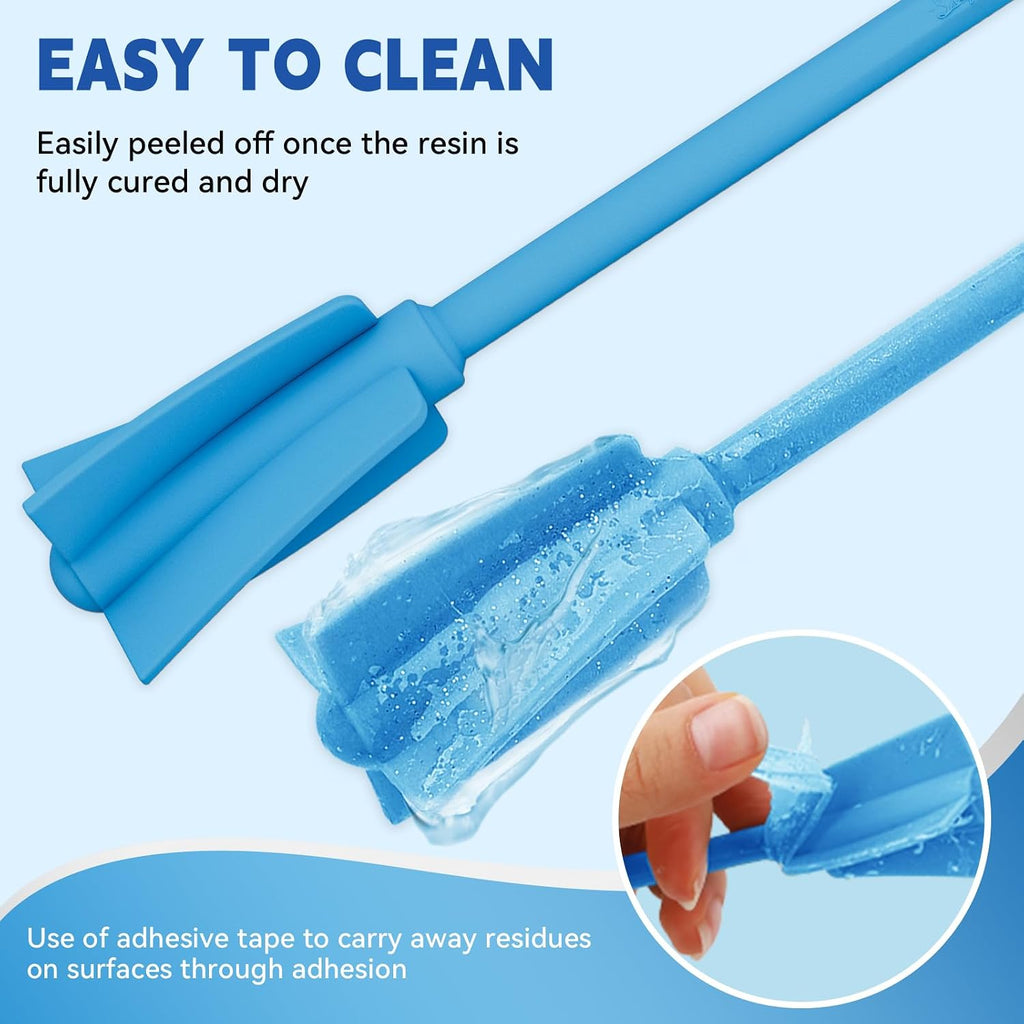 Suzzam Silicone Resin Mixer Paddles, 4Pcs Epoxy Mixer for Drill