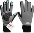 Bruvoalon Winter Gloves for Women & Men, 3M Thermal Insulation, Lycra Fabric, Touchscreen, Anti-Slip