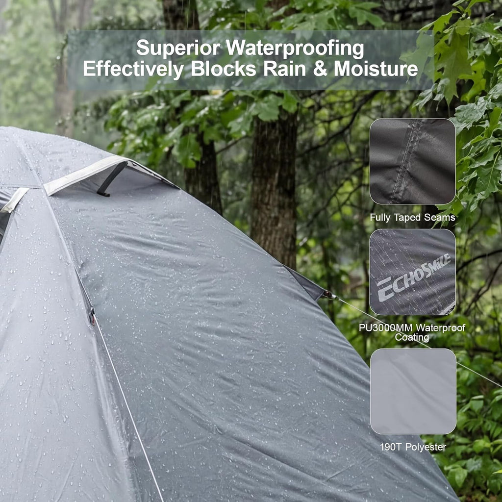 EchoSmile Lightweight Backpacking 2 Person Tent Waterproof Camping Tent