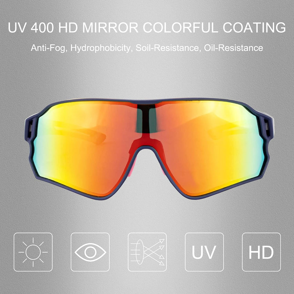 ROCKBROS Polarized Sports Sunglasses Anti-Glare HD Cycling Sun Glasses