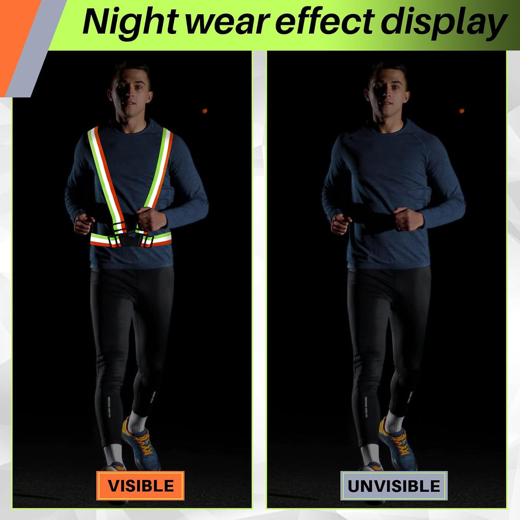 Hercicy Reflective Running Vests, Safety Vest Straps