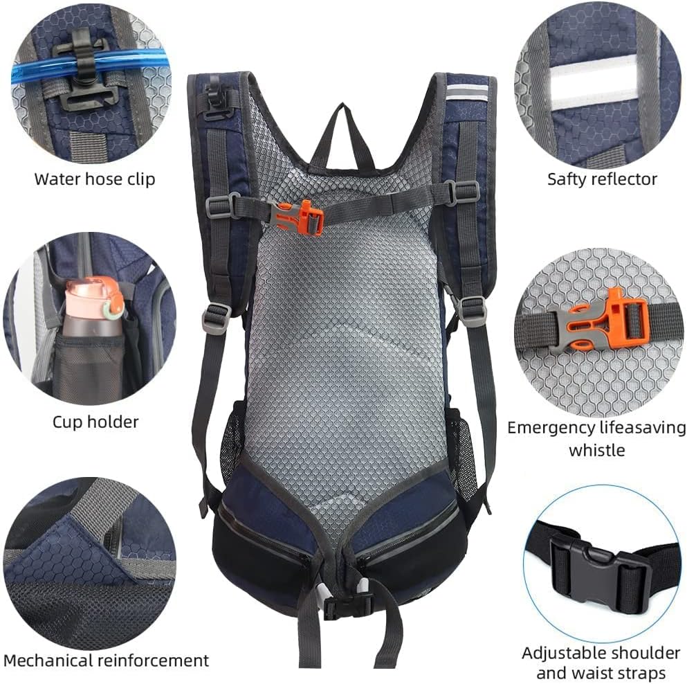 Hiking Daypack 15L Lightweight Waterproof Backpack