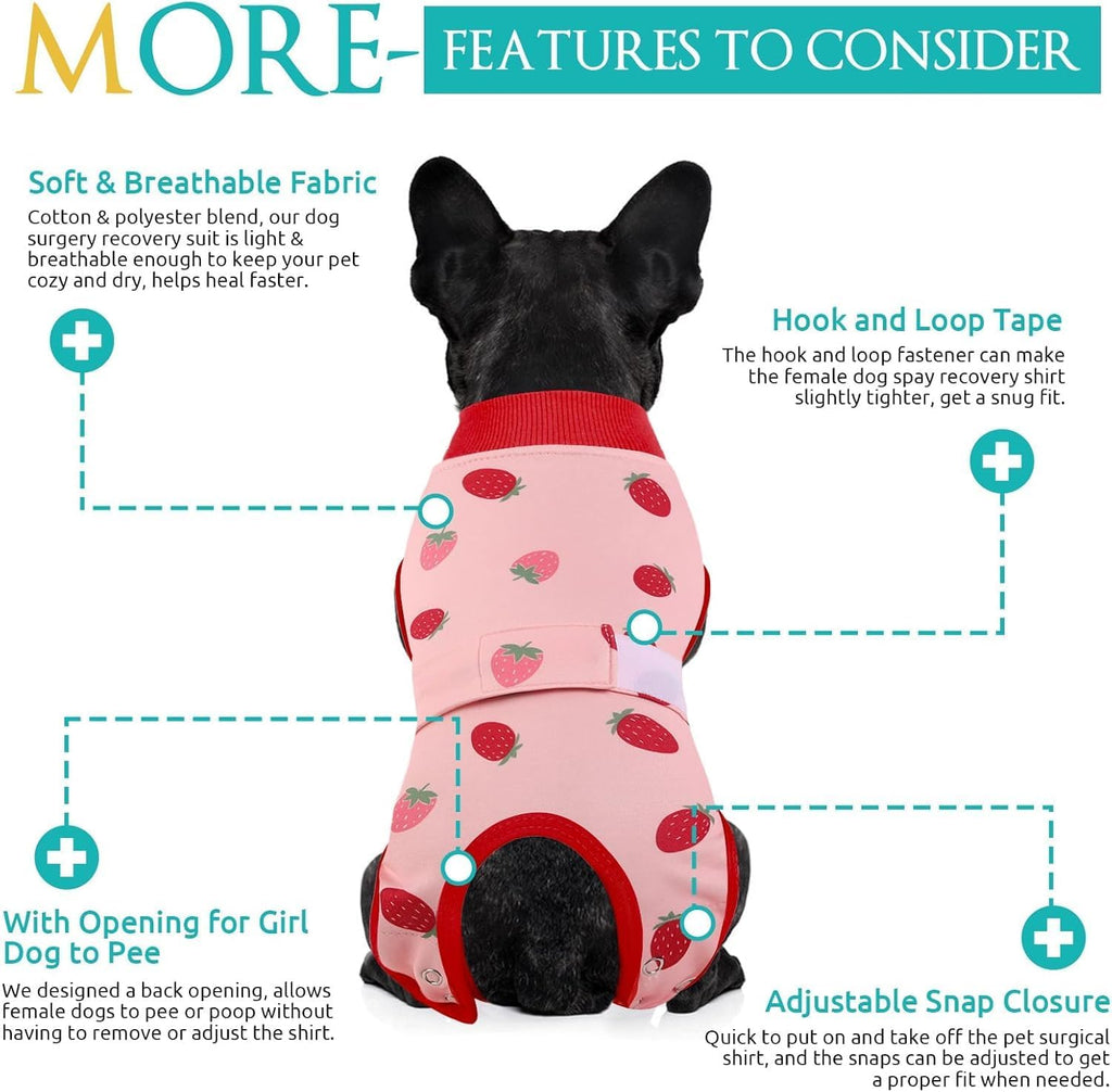 KOESON Lightweight & Soft Surgery Recovery Suit for Large Dogs Female Male