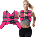 Weighted Vest, 8lb/12lb/16lb/20lb Weight Vest with Reflective Stripes for Men Women, Two Adjustment Straps for Workout, Strength Training, Running, Fitness, Muscle Building, Weight Loss
