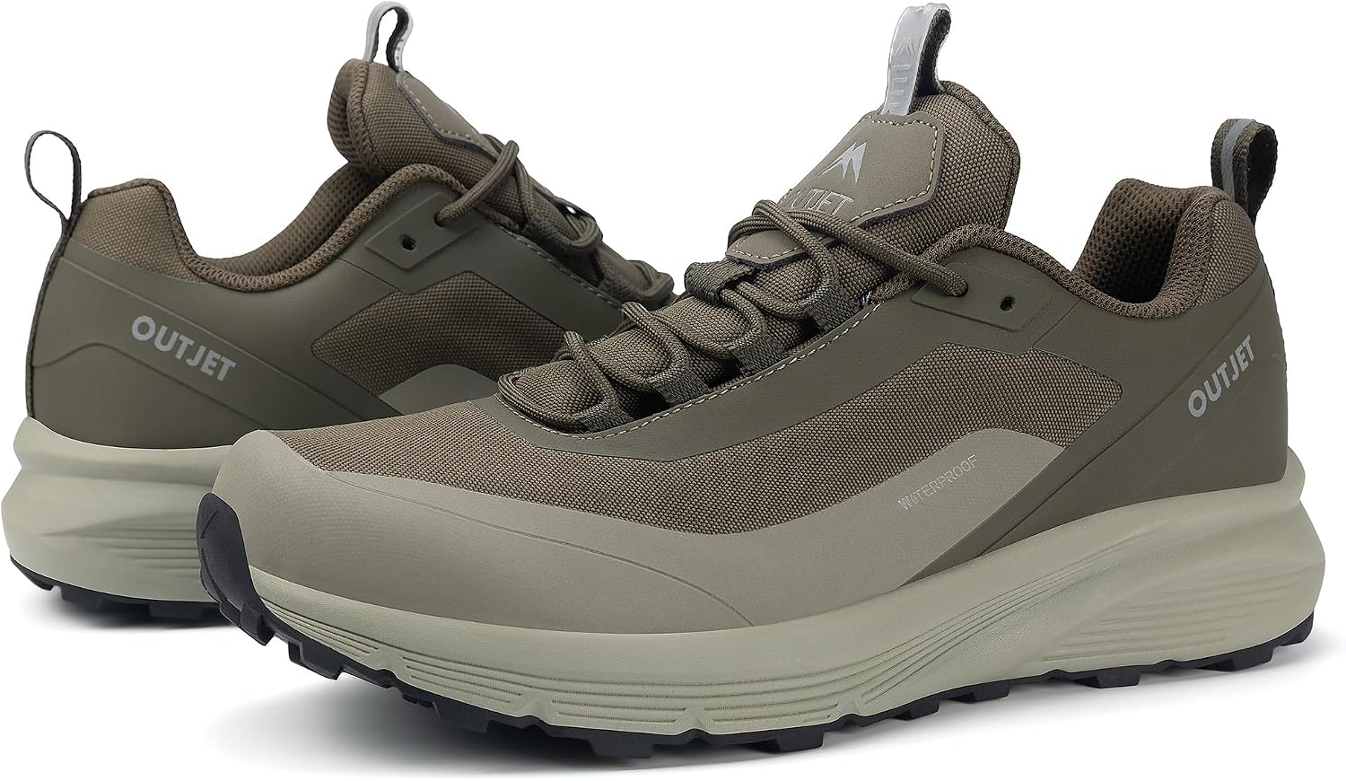 Men's Waterproof Hiking Shoes Lightweight Breathable Anti Slip Outdoor Shoes
