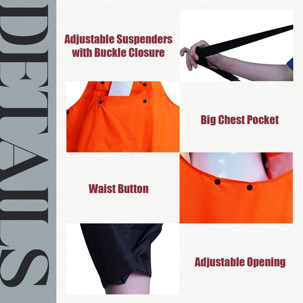 RainRider Waterproof Breathable Suits for Men - Durable Oxford Rain Jacket Coat With Pants
