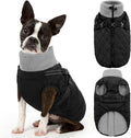 Queenmore Dog Winter Jacket Dog Coats for Large Dogs with Harness Built in