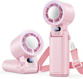 Portable Handheld Turbo Fan, 1-199 Speed Adjustable, Pink