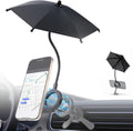 Kiorafoto Dual Magnetic Phone Umbrella for Sun,Cellphone Sunshade Shield Compatible with Magsafe Phone-Grip/Magsafe Car Phone-Holder,UPF45+ Phone Umbrella for iPhone 17 16 15 Pro Max Anti-Glare