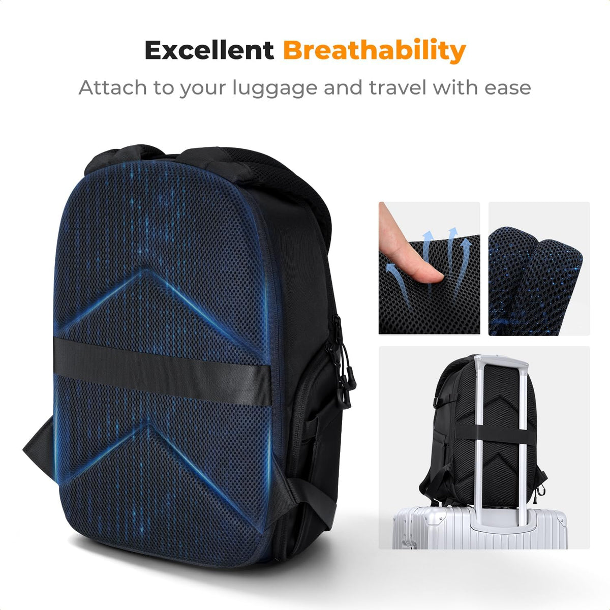 K&F CONCEPT Camera Backpack, Compact Camera Bag Case for Photographers