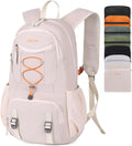 Nerlion 35L Hiking Backpack Travel Backpack for Men Women Camping Waterproof Outdoor Hiking Daypack Lightweight Backpack Beige Orange