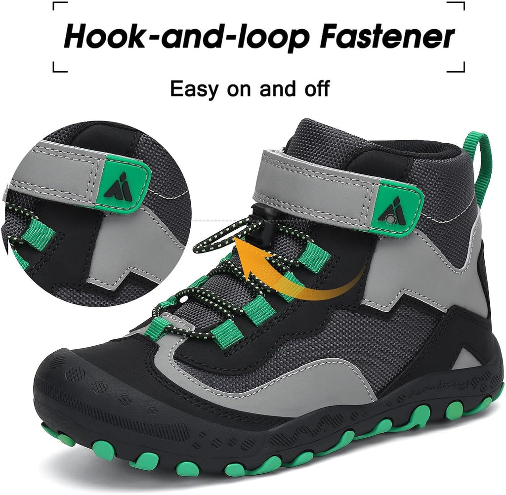 Mishansha Kids Hiking Boots Toddler Boys Girls Hiking Shoes Outdoor Trail