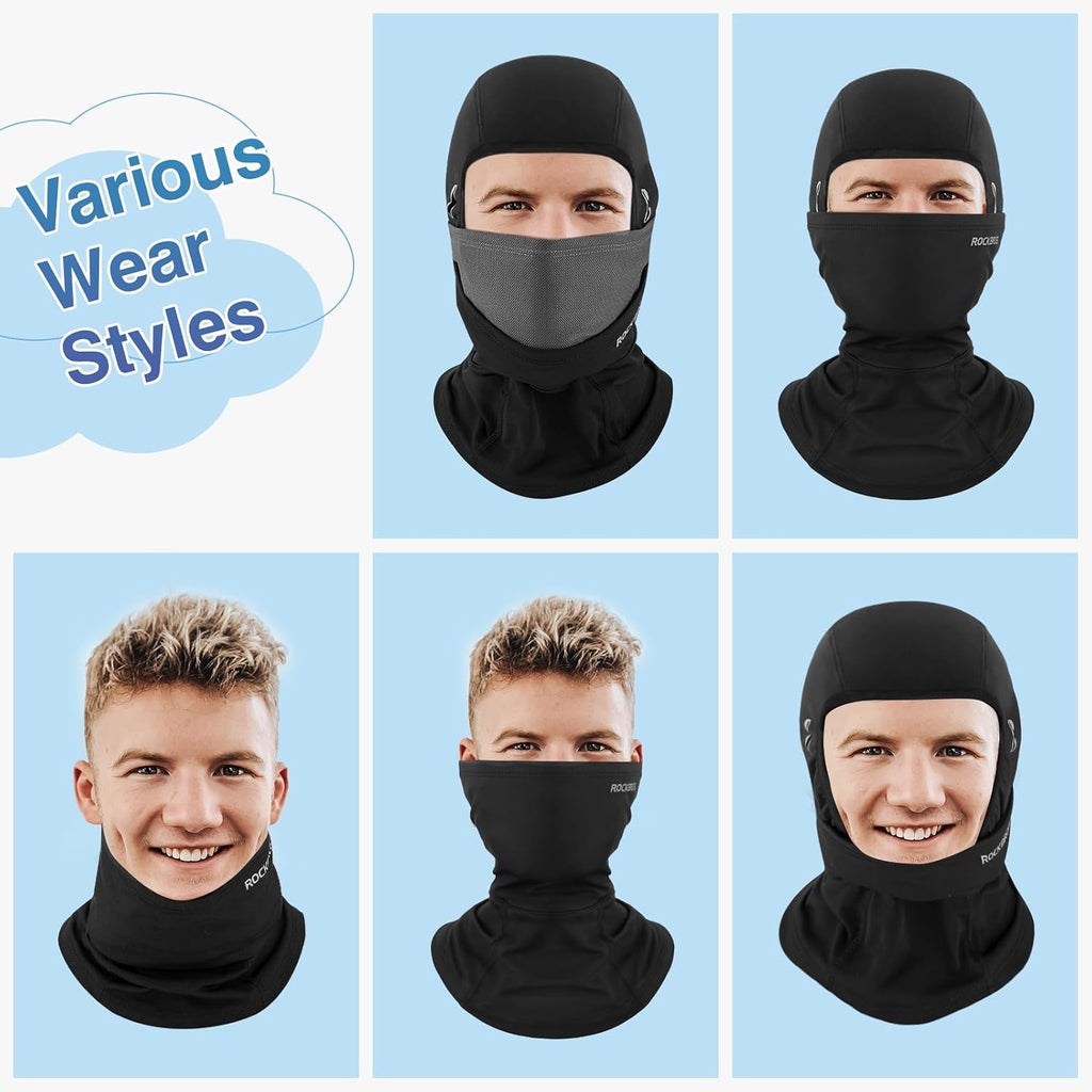 ROCKBROS Ski Mask Balaclava Cold Weather Scarf Thermal Winter Neck
