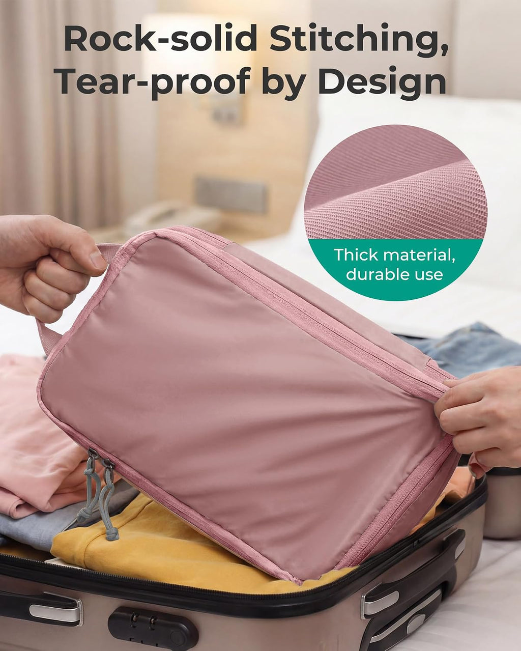 BAGSMART Compression Packing Cubes for Travel Essentials