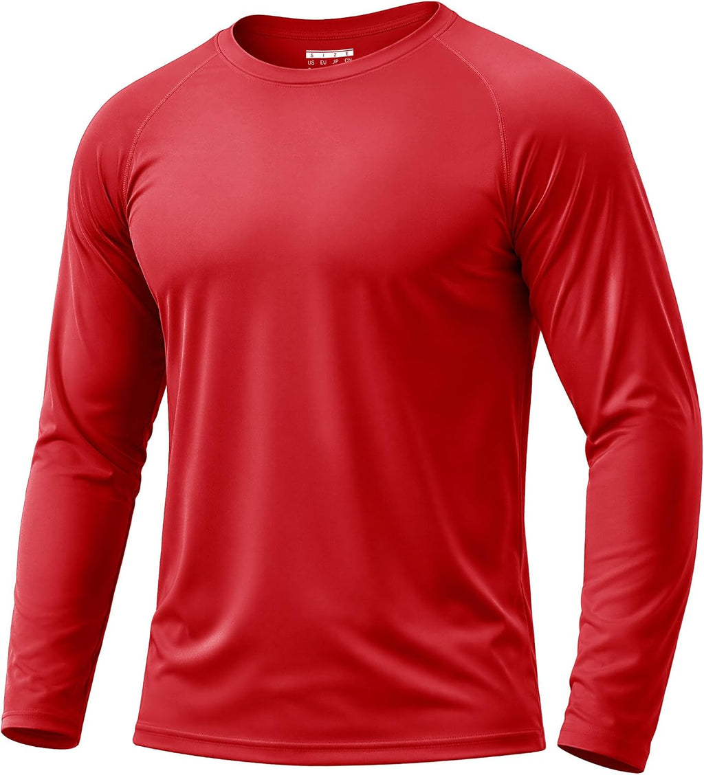 Boladeci Men's UPF 50+ Sun Protection UV SPF Shirts Long Sleeve Lightweight Quick Dry Swim T-Shirts Rash Guard