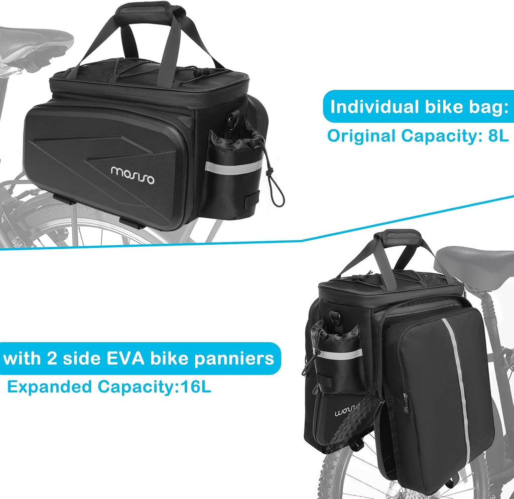 MOSISO Bike Rack Bag Trunk Cooler Handbag, Bicycle Rear Seat Bag