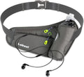 Running Belt, Waterproof Hydration Belt with Water Bottle Holder Hiking Walking Waist Pack Reflective Adjustable Fanny Pack Compatible for Phone Waistband Outdoor