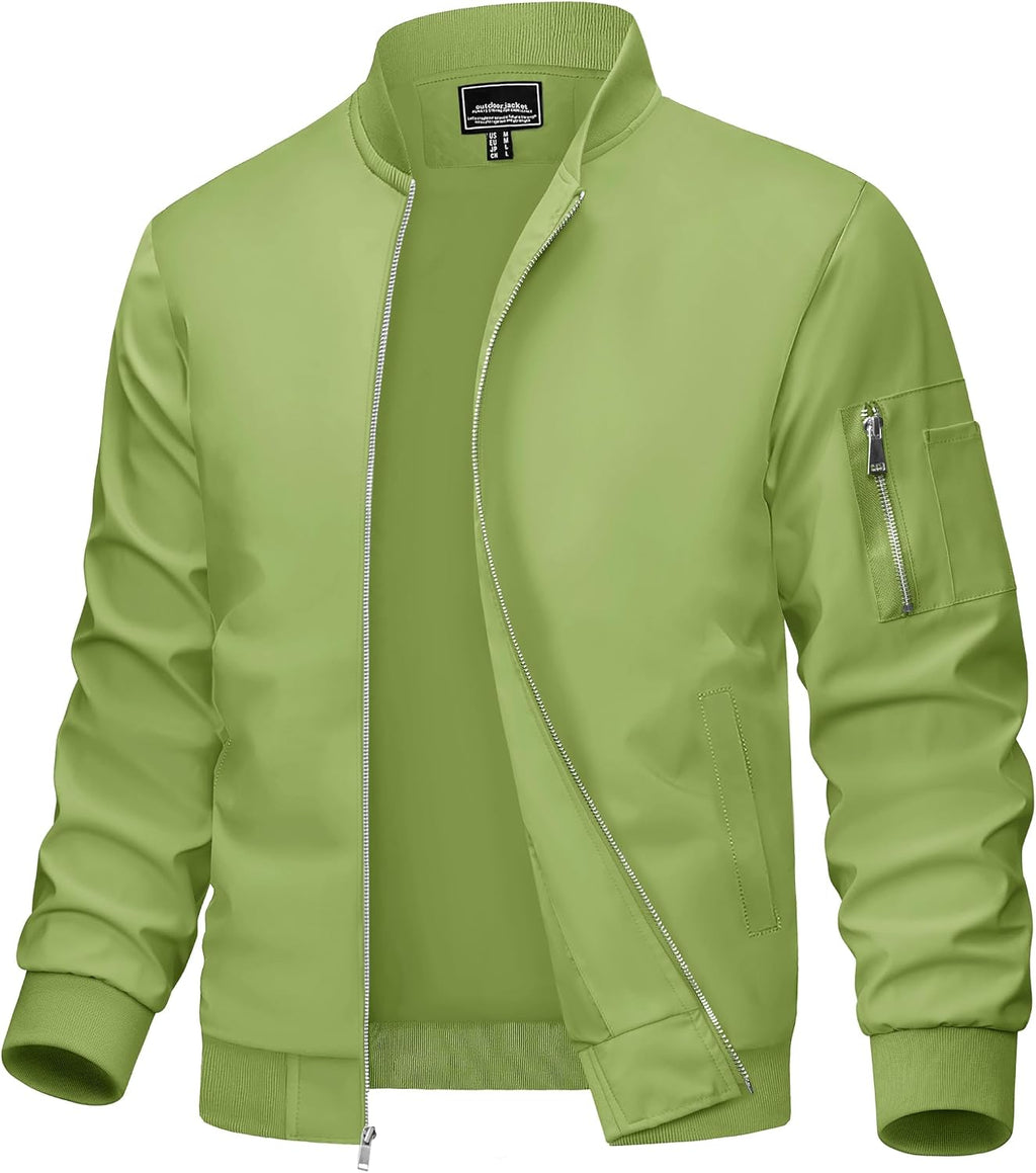 MAGCOMSEN Men's Bomber Jacket Lightweight Windbreaker Spring Fall Jacket