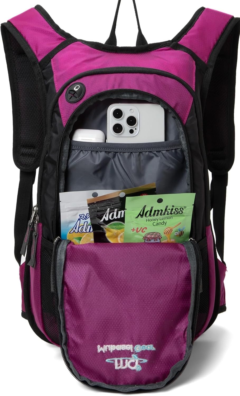 15L Insulated Hydration Backpack Pack with 2L Water Bladder Lightweight Hiking Backpack Bag for Women Men Daypack for Hiking Running Festival Camping Biking