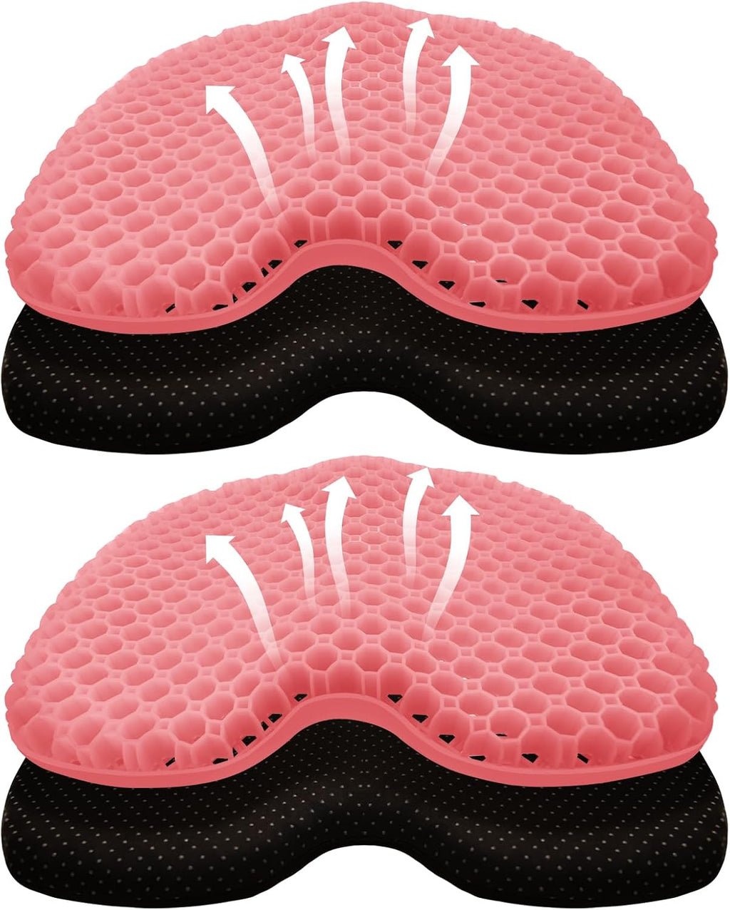 Kayak Seat Cushion, Thicken Anti Slip Waterproof Gel Kayak Seat, Portable Canoe Rowing Rubber Dinghy Pad for Stadium Sit in Kayak Inflatable Fishing Kayak Canoe Kayak Accessories