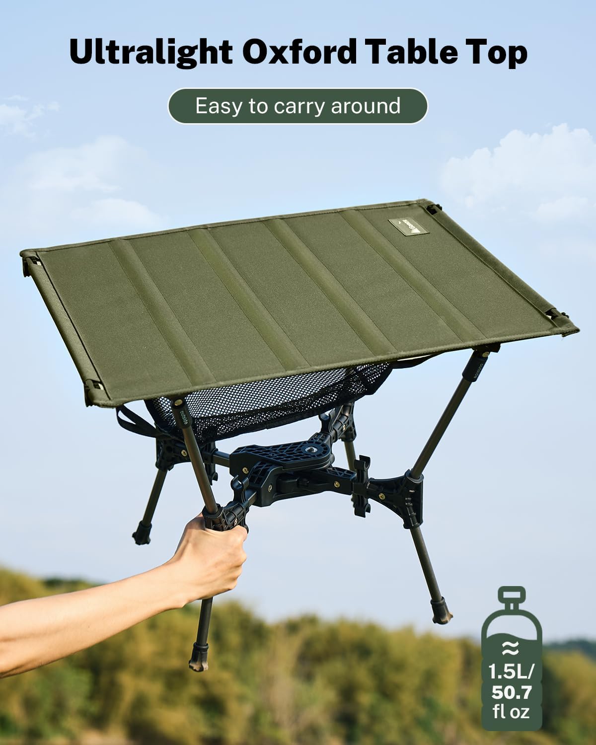 Gonex Portable Camping Table, Lightweight Foldable Camp Side Table