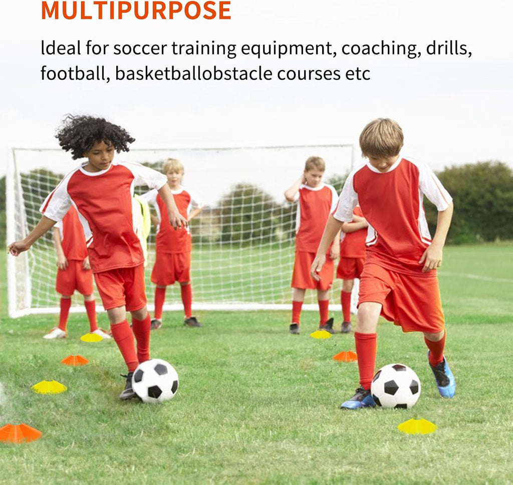 IHEPYQ Soccer Agility Training Equipment Set, 12 Rung 20Ft Agility Ladder, 12 Disc Cones, 4 Steel Stakes, Solo Soccer Trainer, Jump Rope - Speed Training Equipment for Soccer Football Basketball