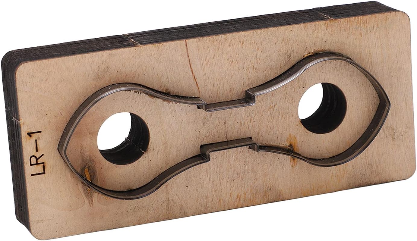 Hyuduo Leather Cutting Die, Alloy Steel Stamping Punching Cutter for DIY Leather Craft, Handmade Wallet Belt Making, Scrapbooking, High Density Metal Punch Mold for Craft Enthusiasts