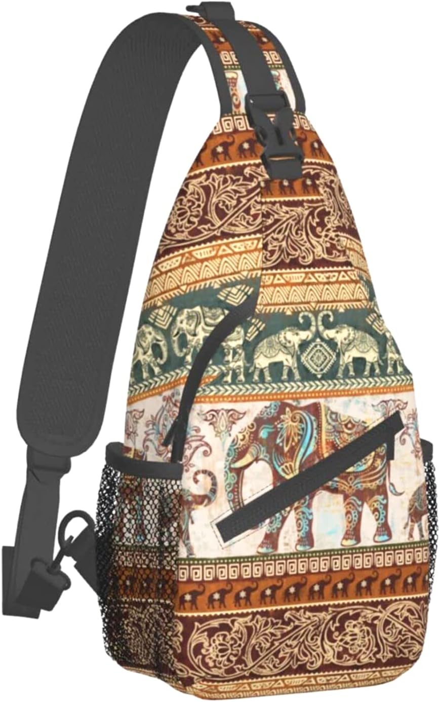 Butterflies Sling Bag Crossbody Sling Backpack for Women Men Travel Hiking Daypack Chest Shoulder Bag