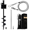 Dog Tie Out Stake for Outside, 20FT Dog Leashes for Large Dogs
