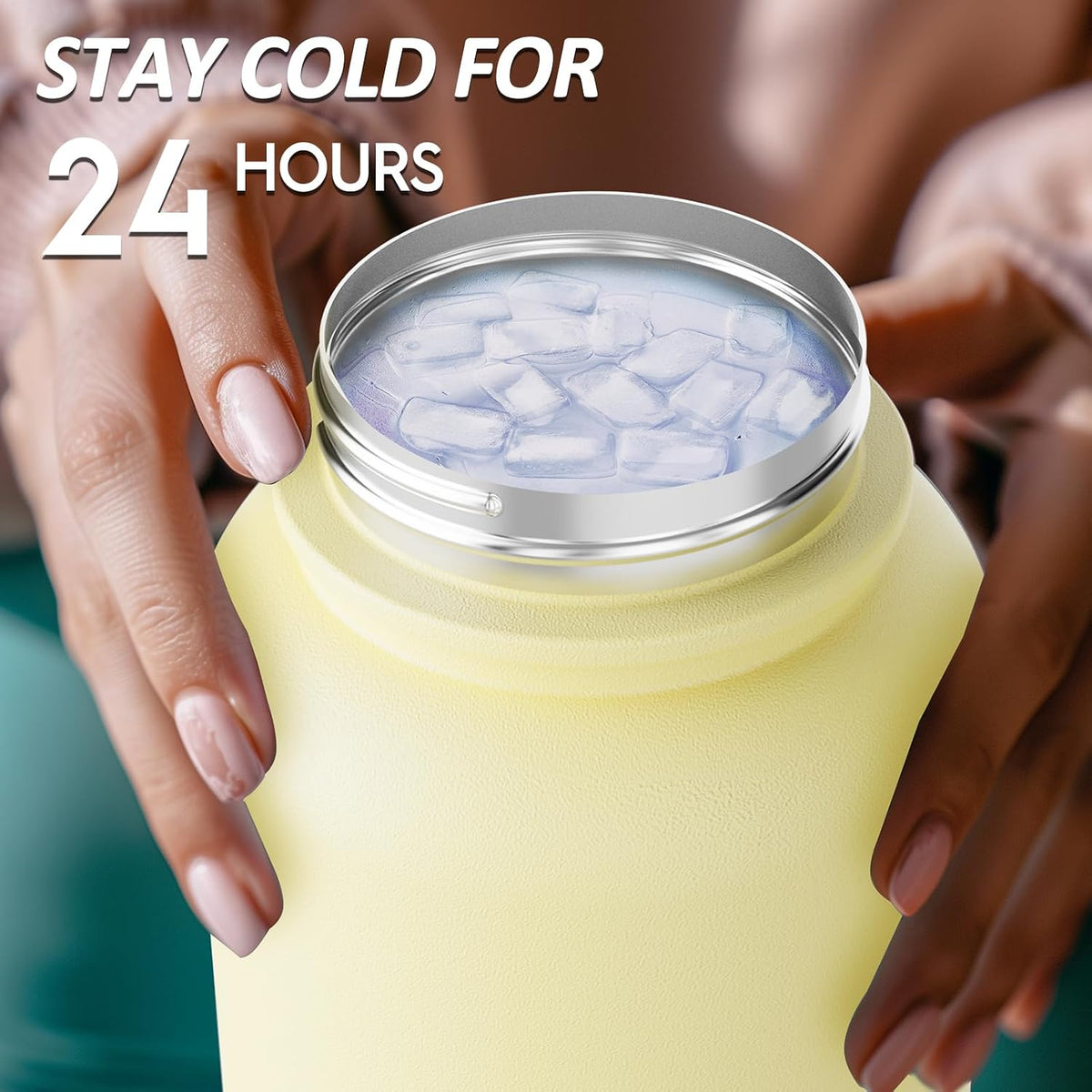 Navigate 32oz Insulated Water Bottle for Sports, Keep Cold 24H