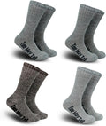 Time May Tell Mens Merino Wool Hiking Cushion Socks Thermal Warm Boot Socks
