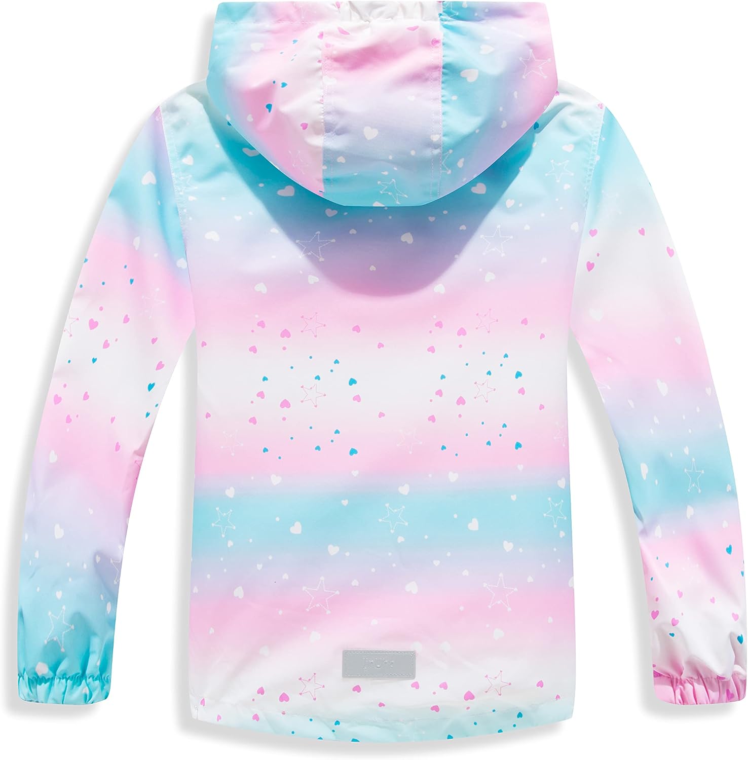 MGEOY Kids Rain Jacket, Waterproof Lightweight Hooded Windbreaker for Boys Girls 4-16Y