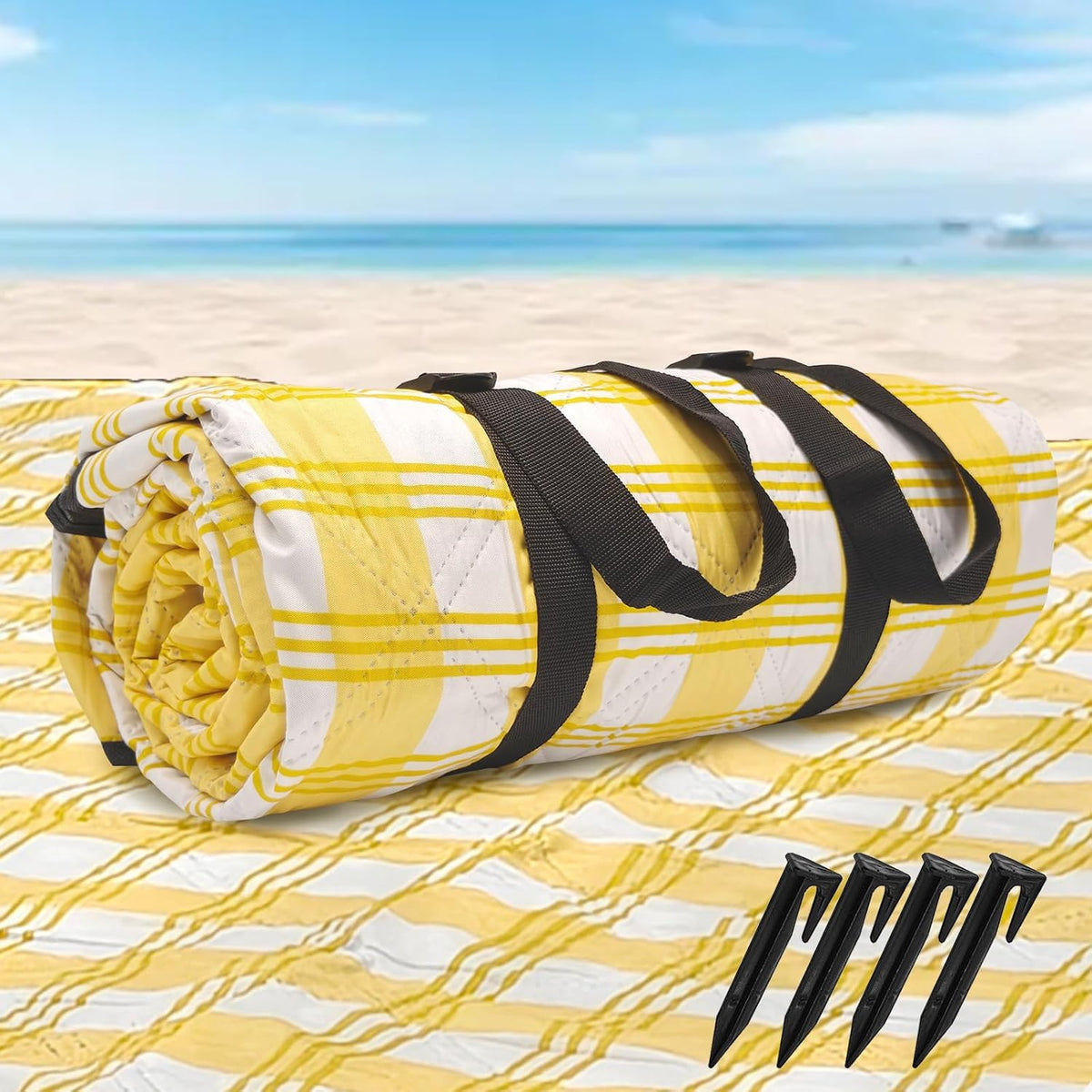 Waterproof Sandproof Beach Blanket Outdoor Picnic Mat(60"*80")