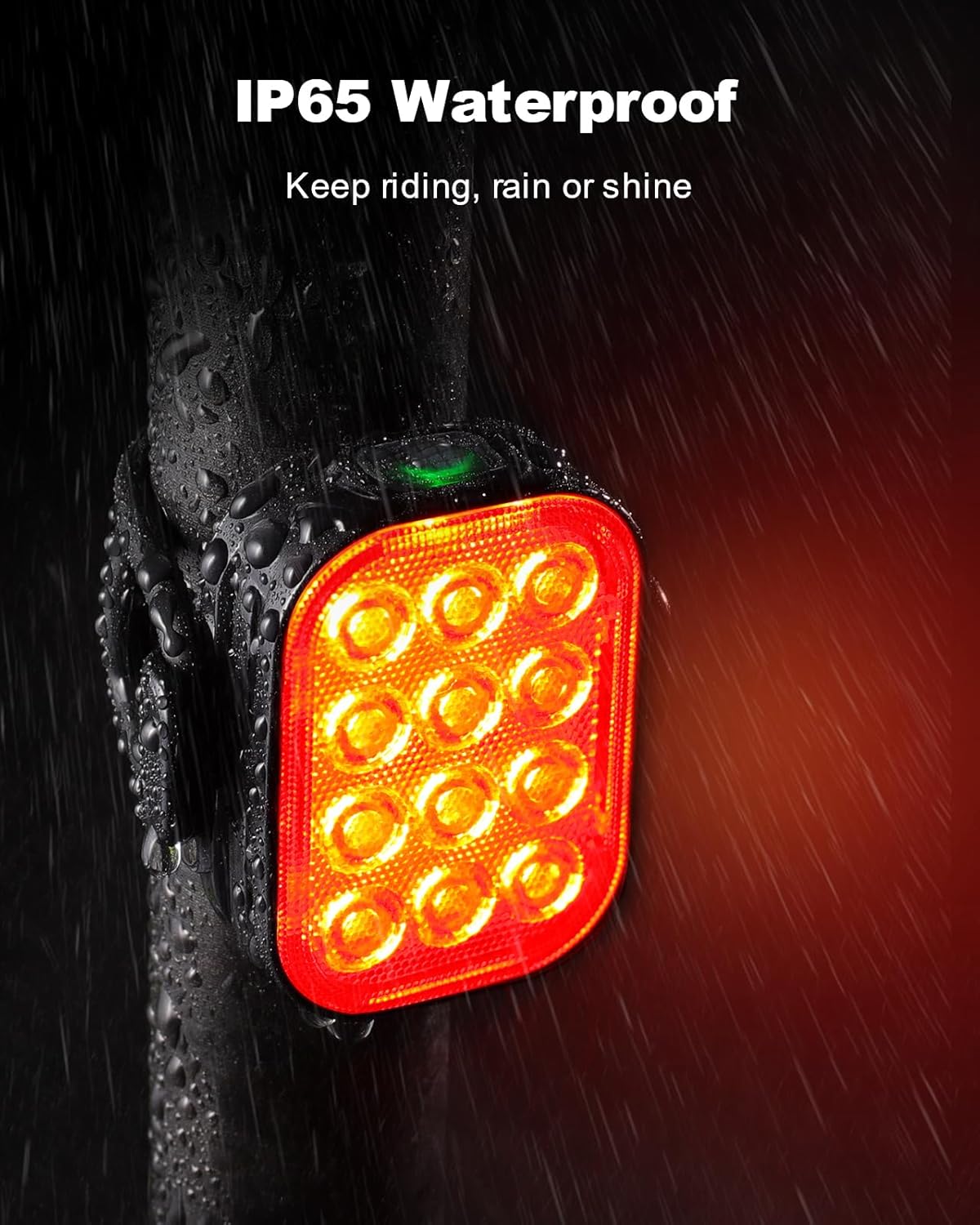 ISEYOU Bike Tail Light [2 Packs], USB Rechargeable Rear Bike Light for Night Riding, 6 Light Modes, IP65 Waterproof & Drop Resistant LED Bicycle Rear Light for Men Women Kids Road Mountain Cycling