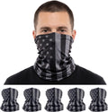 S A Soul of Adventure 5-Pack UV Face Shield | UV 30+ Multipurpose Neck Gaiter Balaclava for Adults | Multiple Color Packs
