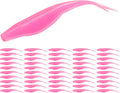 Forked Tail Soft Baits- Realistic Jerk Bait & Fluke Action Soft Lures for Bass, Trout & Crappie - Versatile Freshwater & Saltwater Fishing Bait (2.75"-5")