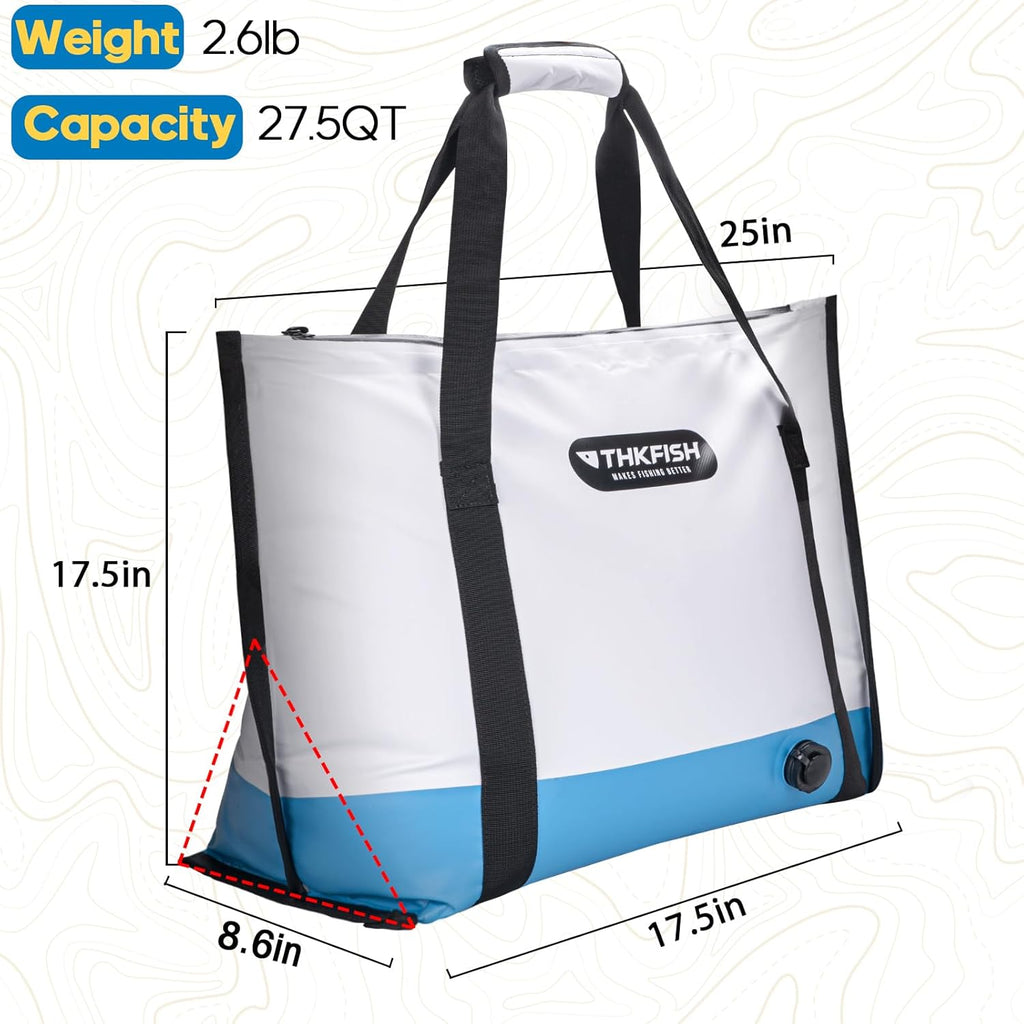 THKFISH Insulated Fish Cooler Bag, Fish Kill Bag for Caught Fish