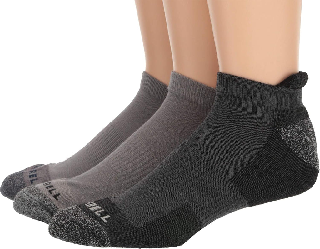 Merrell Unisex Adult Men's and Women's Wool Everyday Hiking Crew Socks - 3 & 6 Pairs - Cushioned Moisture Wicking
