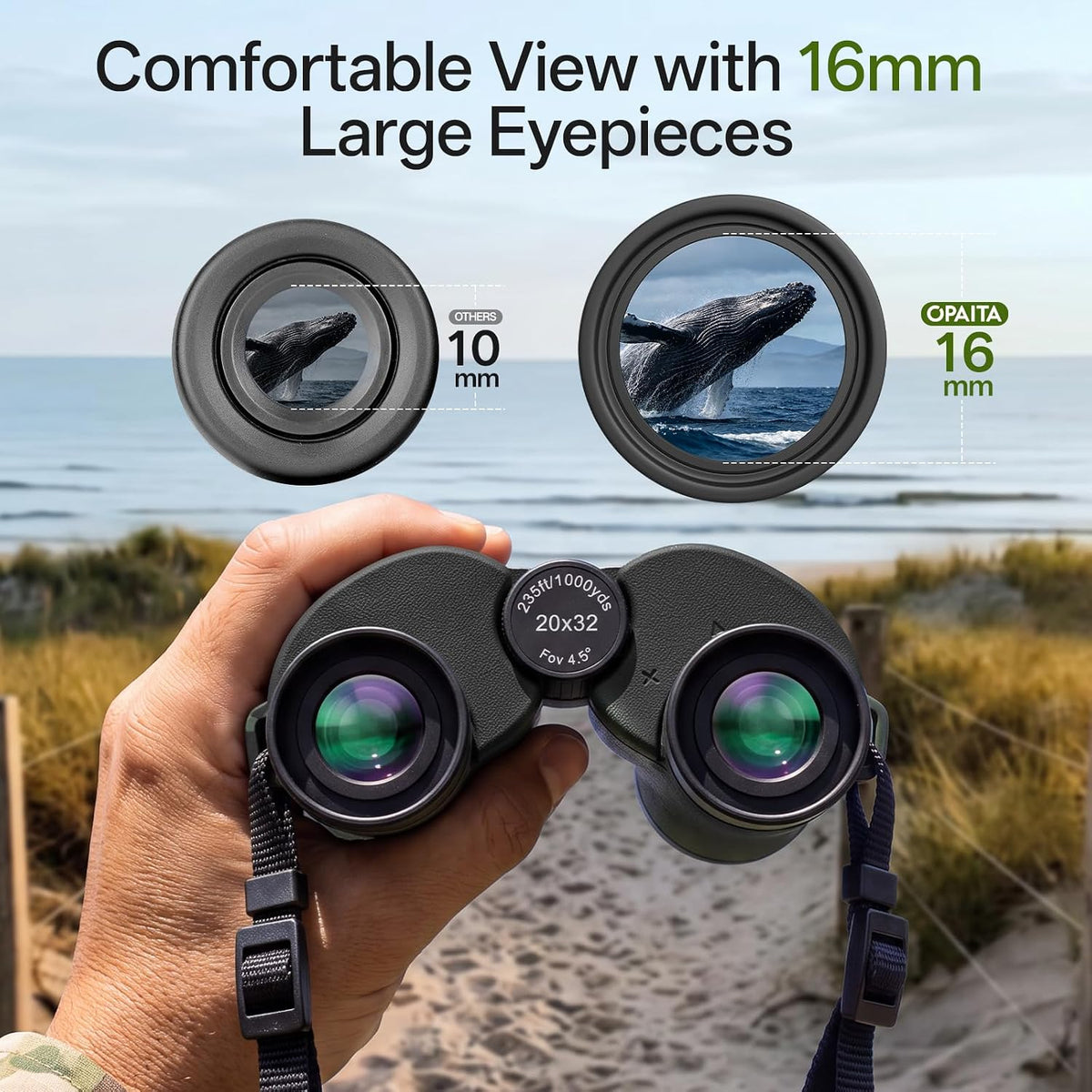 20x32 Compact Binoculars for Adults Kids High Powered