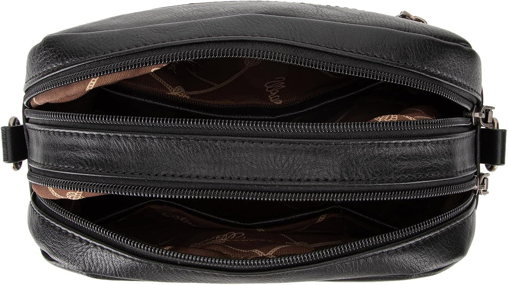 Wrangler Crossbody Purses for Women Trendy Camera Bag with Wide Strap