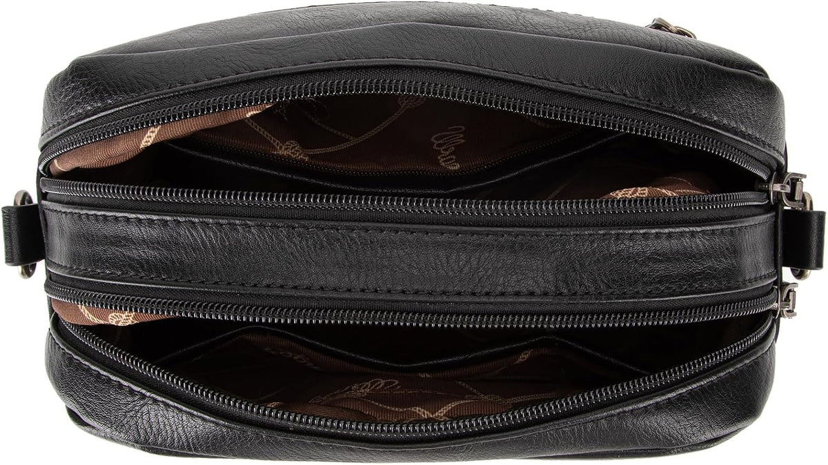 Wrangler Crossbody Purses for Women Trendy Camera Bag with Wide Strap