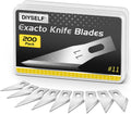 DIYSELF 200 PCS Exacto Knife Blades #11, High-Carbon Exacto Blades Refills
