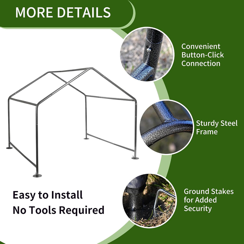 Summertrail Extra Large Dog House Outside, Dog Shade Shelter Tent Outdoor | Doghouse Canopy with Three-Sided Breathable Mesh Windows, Waterproof Pet Shade Shelter for Small Animal 4'x 4'x 3.3' Grey